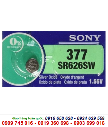 Sony SR626SW-Pin 377; Pin Sony SR626SW-377 silver Oxide 1.55v Made in Japan